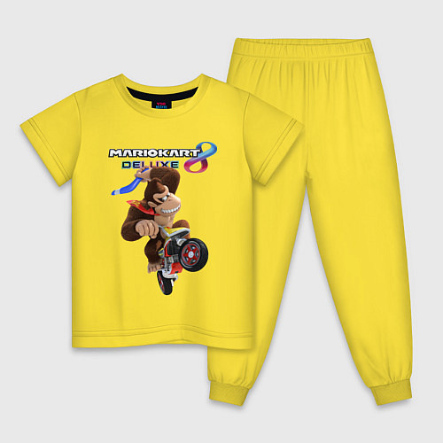 Детская пижама Mario Kart 8 Deluxe Donkey Kong / Желтый – фото 1