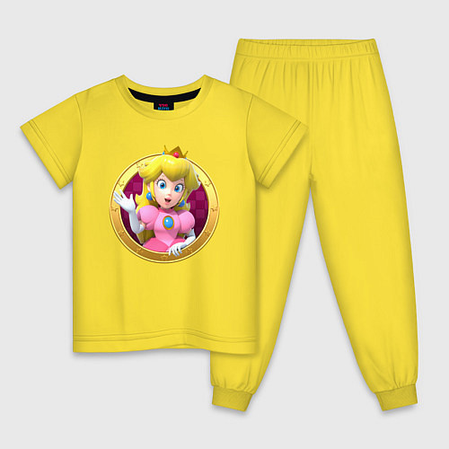 Детская пижама Принцесса Персик Super Mario Video game / Желтый – фото 1
