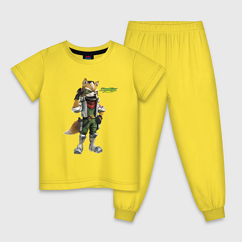 Детская пижама Star Fox Zero Nintendo Hero Video game / Желтый – фото 1