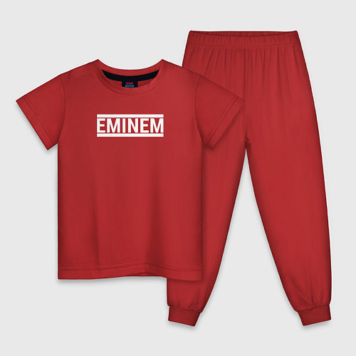 Детская пижама Eminem rap / Красный – фото 1