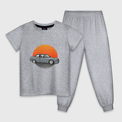 Пижама хлопковая детская BMW Sun, цвет: меланж