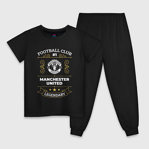 Детская пижама Manchester United FC 1 / Черный – фото 1