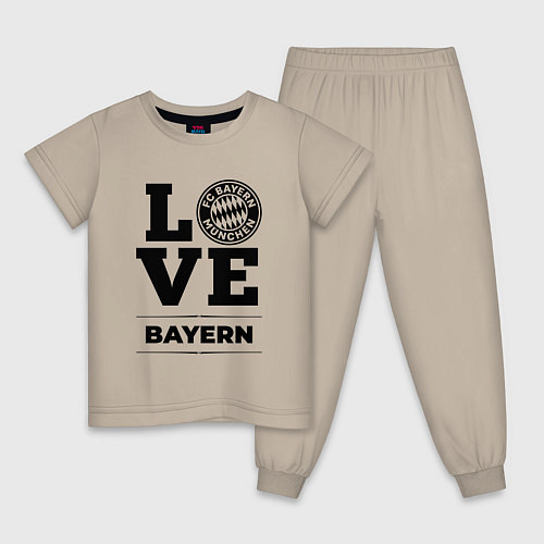 Детская пижама Bayern Love Классика / Миндальный – фото 1