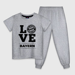 Пижама хлопковая детская Bayern Love Классика, цвет: меланж