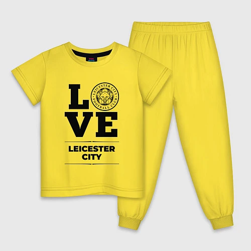 Детская пижама Leicester City Love Классика / Желтый – фото 1