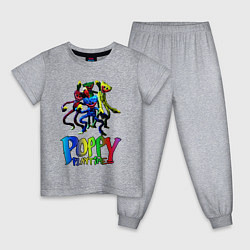 Пижама хлопковая детская POPPY PLAYTIME HAGGY WAGGY Mini Huggies, цвет: меланж