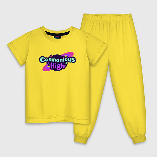 Детская пижама Cosmonious High Logo / Желтый – фото 1