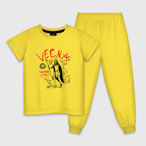 Детская пижама VECNA HELLFIRE CLUB HFC / Желтый – фото 1