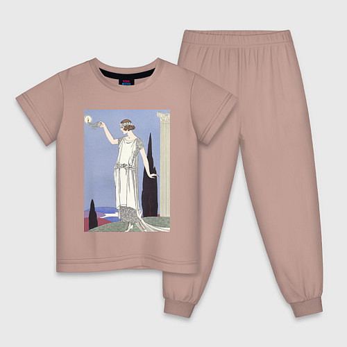 Детская пижама Robe du Soir, de Worth Муза / Пыльно-розовый – фото 1