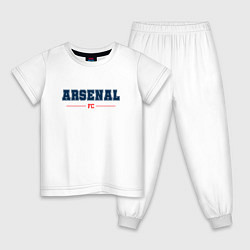 Пижама хлопковая детская Arsenal FC Classic, цвет: белый