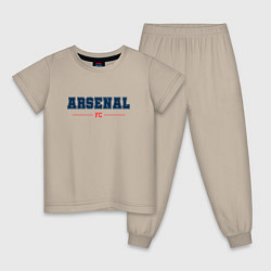 Пижама хлопковая детская Arsenal FC Classic, цвет: миндальный