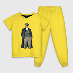 Пижама хлопковая детская Артур Шелби арт сериал, цвет: желтый