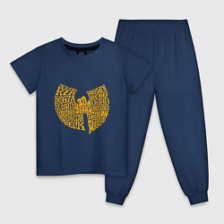 Пижама хлопковая детская Wu-Tang - 30 Years, цвет: тёмно-синий