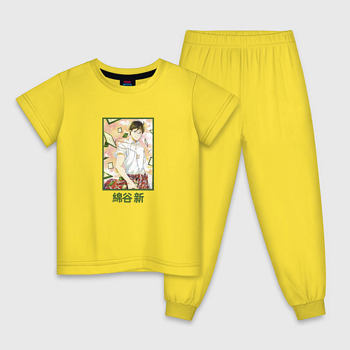 Детская пижама Арата Ватая арт Chihayafuru / Желтый – фото 1