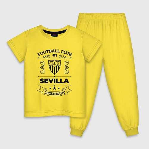 Детская пижама Sevilla: Football Club Number 1 Legendary / Желтый – фото 1