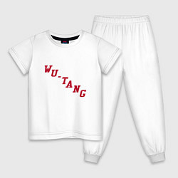 Пижама хлопковая детская Wu-Tang Man, цвет: белый