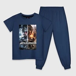 Пижама хлопковая детская Metal Gear Rising - Revengeance, цвет: тёмно-синий