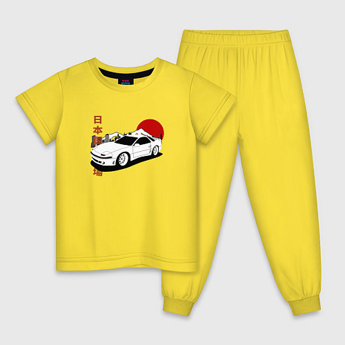 Детская пижама 3000gt Japanese Retro Car / Желтый – фото 1