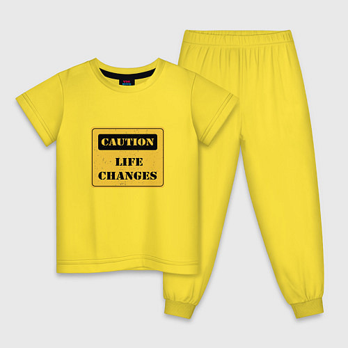 Детская пижама Life Changes / Желтый – фото 1