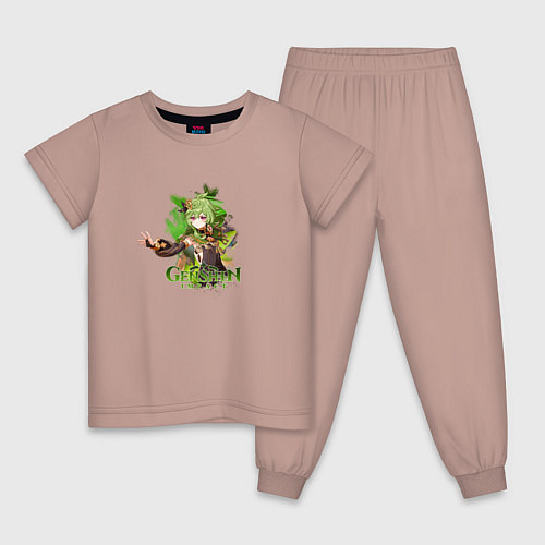 Детская пижама Коллеи Стажёр Лесного дозора / Пыльно-розовый – фото 1
