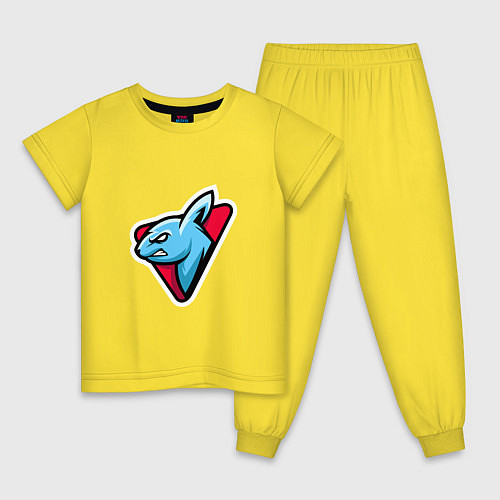 Детская пижама Team rabbit / Желтый – фото 1
