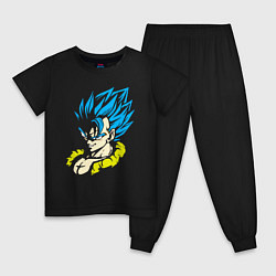 Пижама хлопковая детская Goku Son - Dragon Ball - Воин, цвет: черный
