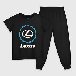 Пижама хлопковая детская Lexus в стиле Top Gear, цвет: черный