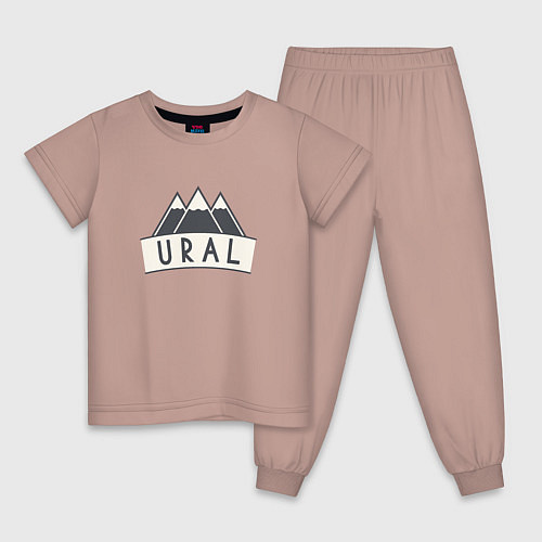 Детская пижама URAL / Пыльно-розовый – фото 1