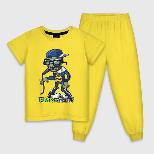 Детская пижама Диджей зомби / Желтый – фото 1