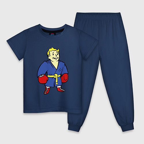 Детская пижама Vault boy - boxer / Тёмно-синий – фото 1