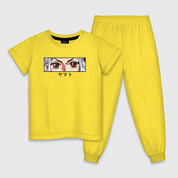 Пижама хлопковая детская Виви Нефертари, цвет: желтый