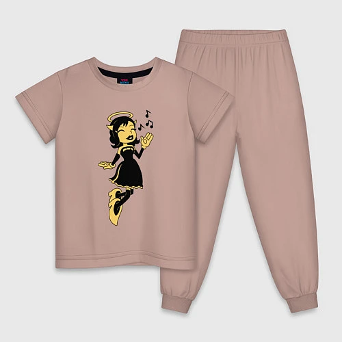 Детская пижама Bendy - Ангел Алиса / Пыльно-розовый – фото 1