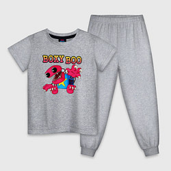 Пижама хлопковая детская Project Playtime Boxy Boo, цвет: меланж