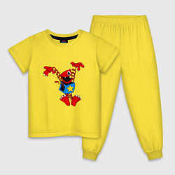 Пижама хлопковая детская Boxy boo - poppy, цвет: желтый