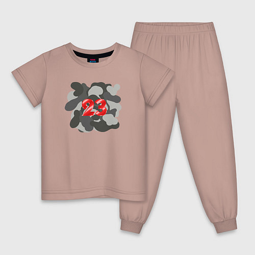 Детская пижама Хаки 23 / Пыльно-розовый – фото 1