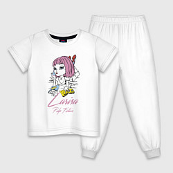 Пижама хлопковая детская Larisa - pulp fiction, цвет: белый