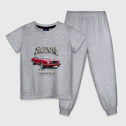 Пижама хлопковая детская Маслкар Ford Mustang, цвет: меланж