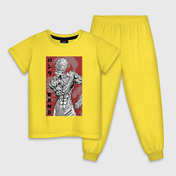 Пижама хлопковая детская Герой Бэнг, цвет: желтый