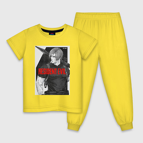 Детская пижама Леон с базукой - Resident / Желтый – фото 1