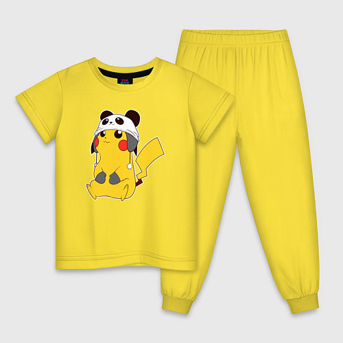 Детская пижама Pika panda / Желтый – фото 1