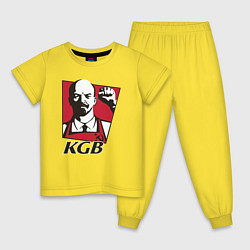 Пижама хлопковая детская KGB Lenin, цвет: желтый