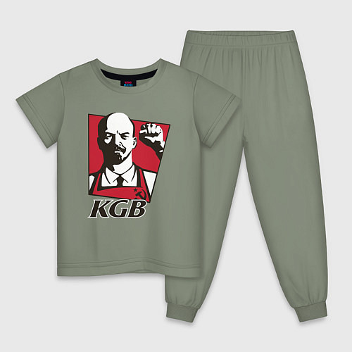 Детская пижама KGB Lenin / Авокадо – фото 1