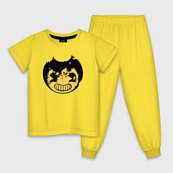 Пижама хлопковая детская Потрёпанная Бенди, цвет: желтый