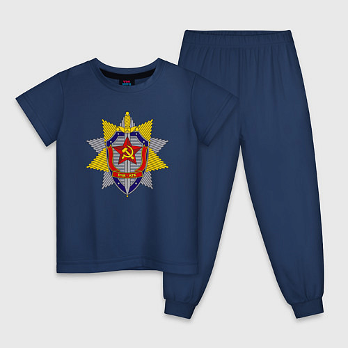 Детская пижама ВЧК КГБ / Тёмно-синий – фото 1