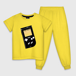 Пижама хлопковая детская Игровая приставка Nintendo, цвет: желтый