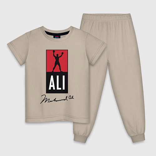 Детская пижама Muhammad Ali boxer / Миндальный – фото 1