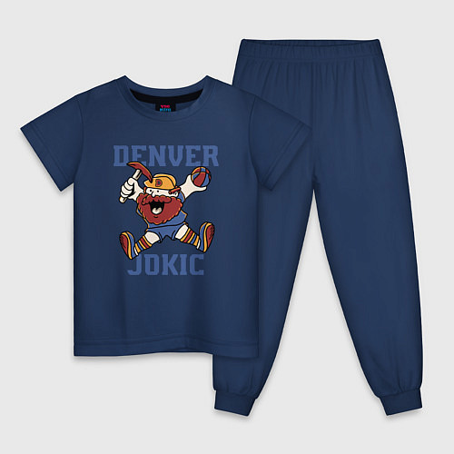 Детская пижама Denver Jokic / Тёмно-синий – фото 1
