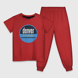 Пижама хлопковая детская Denver Nuggets basketball, цвет: красный