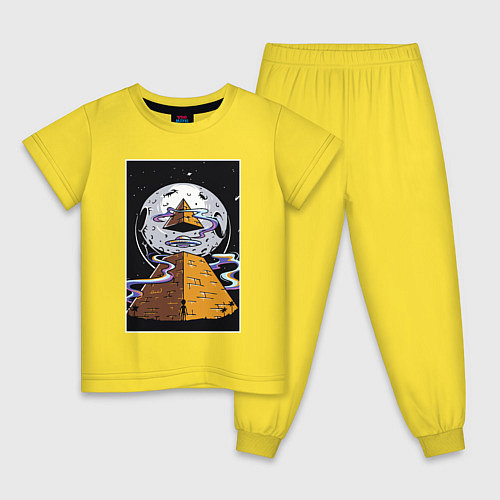 Детская пижама Alien UFO / Желтый – фото 1