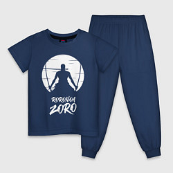 Пижама хлопковая детская Ророноа Зоро, цвет: тёмно-синий